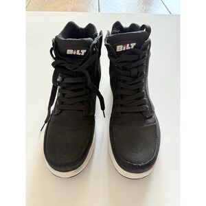 BILT Black High-Top Motorcycle / Street Sneaker Boots US 9 EUR 40 Unisex"